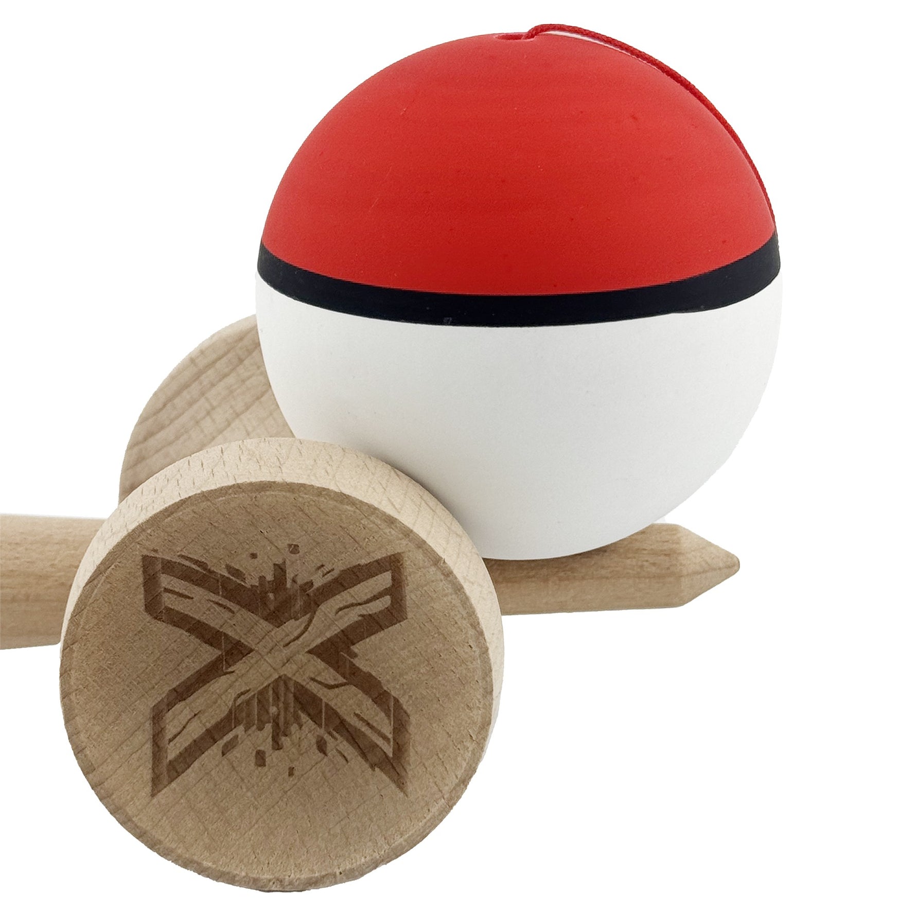 Kendama X Originala, Profesionala, Flippy, Cupe Mari KING SIZE V3, Rubber Grip, Gaura in Baza, Rulment Metalic, din