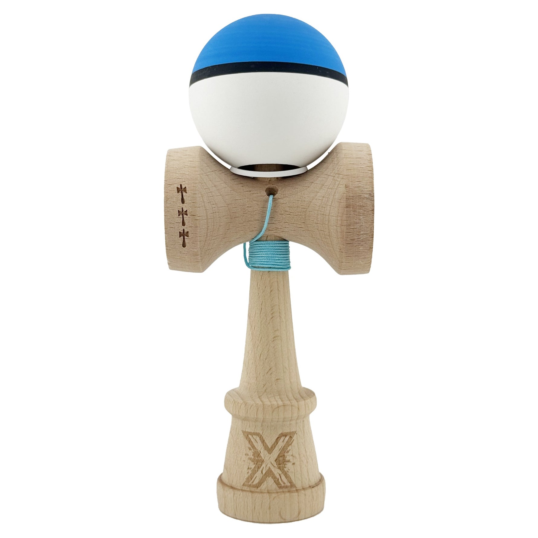 Kendama X Originala, Profesionala, Flippy, Cupe Mari KING SIZE V3, Rubber Grip, Gaura in Baza, Rulment Metalic, din