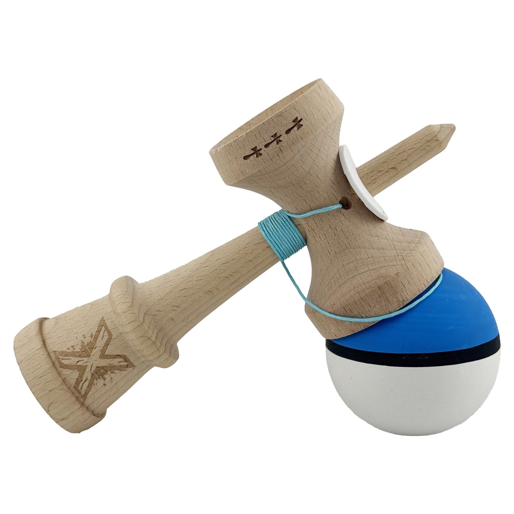 Kendama X Originala, Profesionala, Flippy, Cupe Mari KING SIZE V3, Rubber Grip, Gaura in Baza, Rulment Metalic, din
