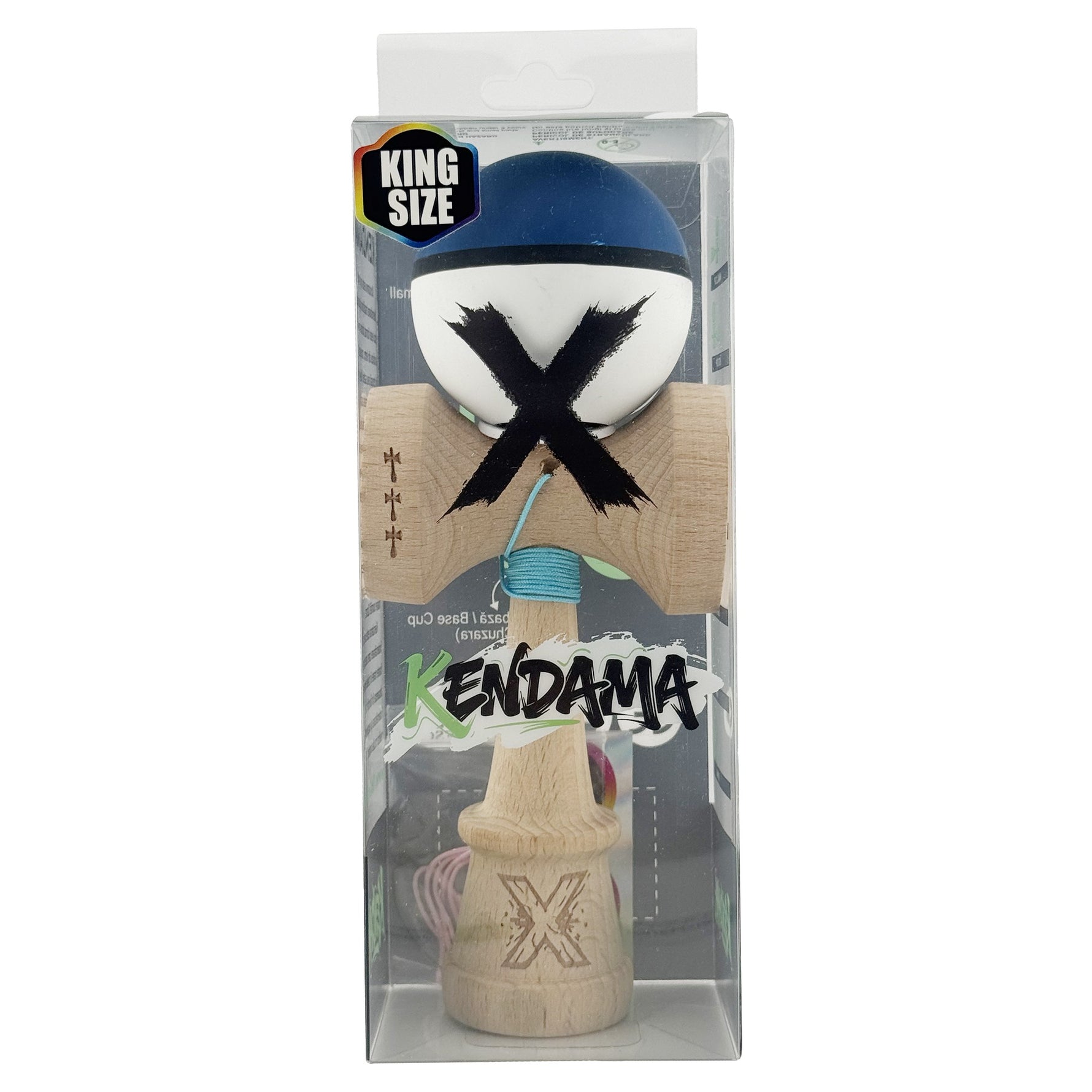 Kendama X Originala, Profesionala, Flippy, Cupe Mari KING SIZE V3, Rubber Grip, Gaura in Baza, Rulment Metalic, din