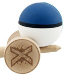 Kendama X Originala, Profesionala, Flippy, Cupe Mari KING SIZE V3, Rubber Grip, Gaura in Baza, Rulment Metalic, din