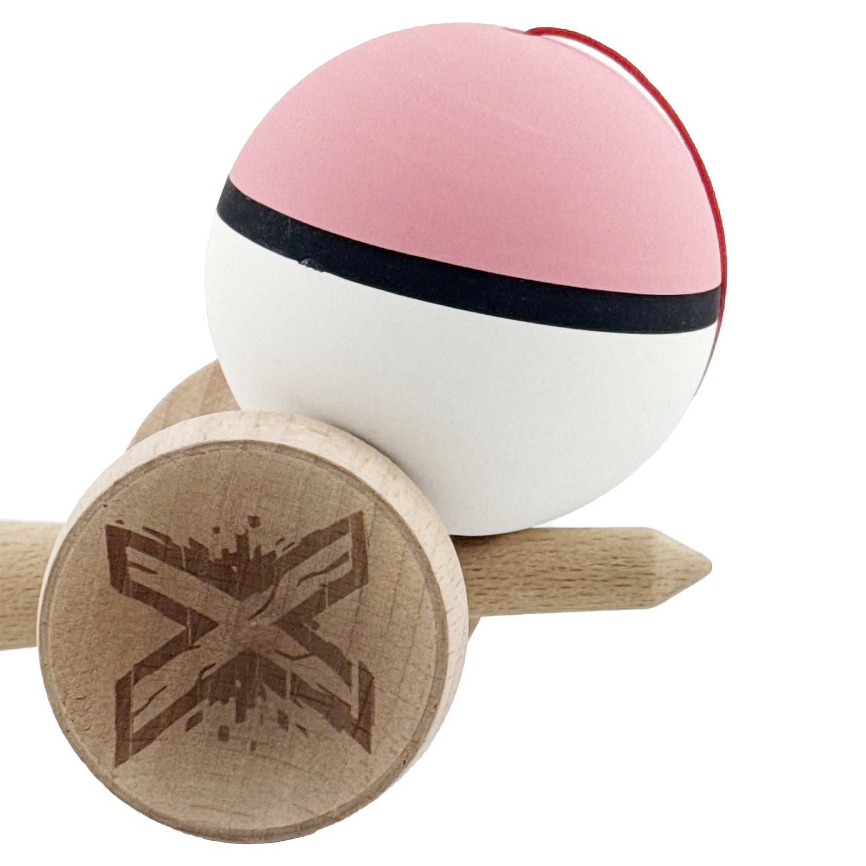 Kendama X Originala, Profesionala, Flippy, Cupe Mari KING SIZE V3, Rubber Grip, Gaura in Baza, Rulment Metalic, din
