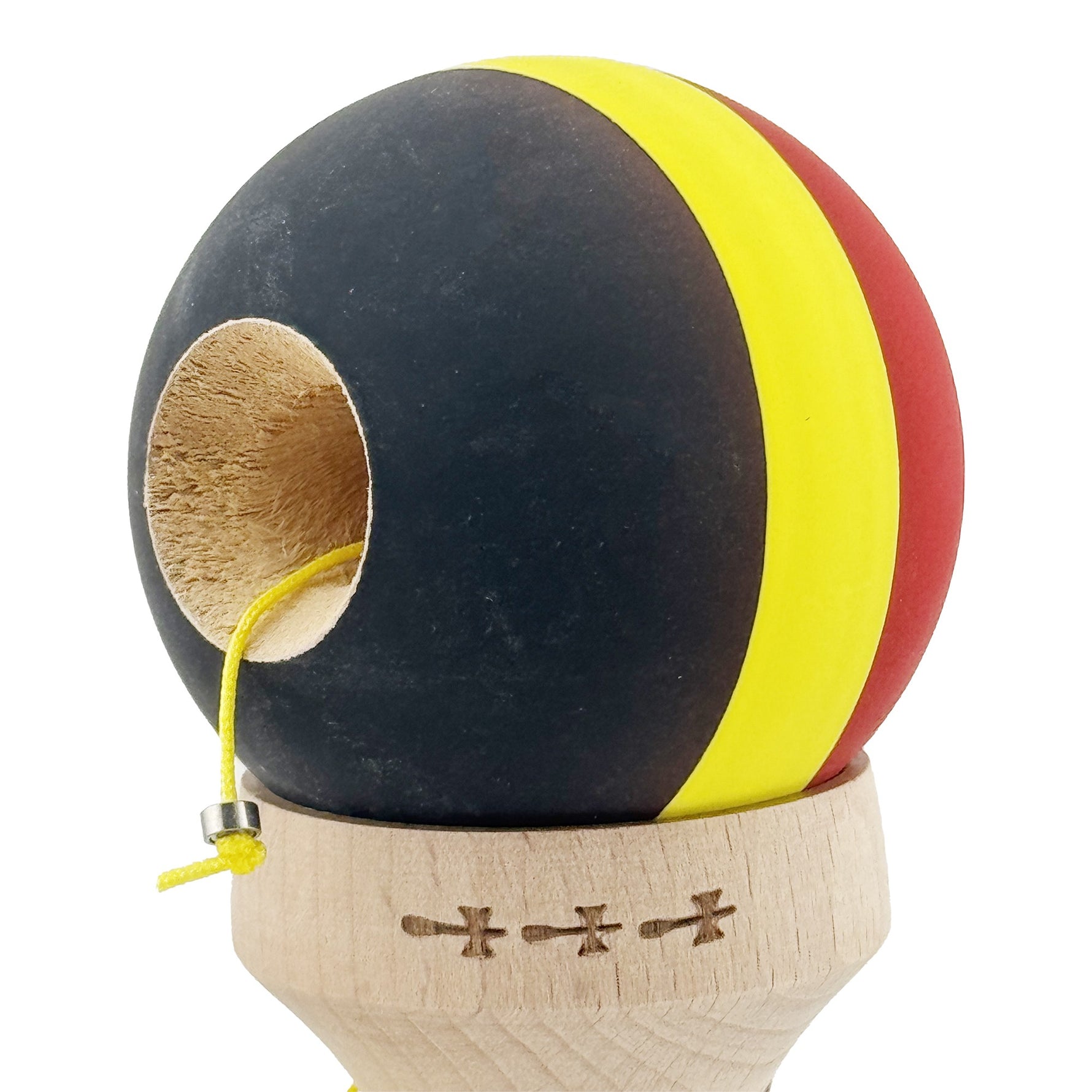 Kendama X Originala, Profesionala, Flippy, Cupe Mari KING SIZE V3, Rubber Grip, Gaura in Baza, Rulment Metalic, din