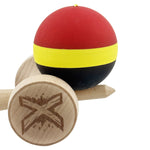 Kendama X Originala, Profesionala, Flippy, Cupe Mari KING SIZE V3, Rubber Grip, Gaura in Baza, Rulment Metalic, din