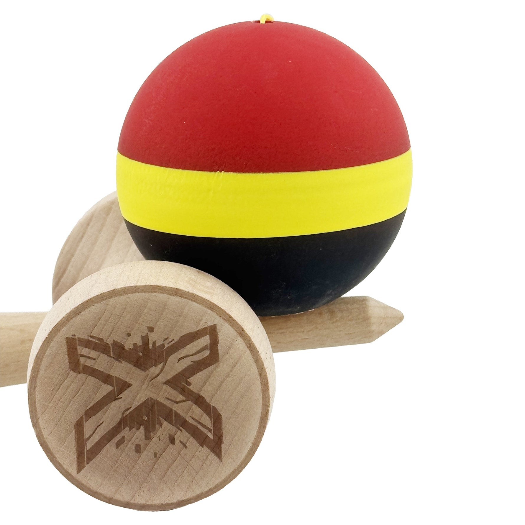 Kendama X Originala, Profesionala, Flippy, Cupe Mari KING SIZE V3, Rubber Grip, Gaura in Baza, Rulment Metalic, din