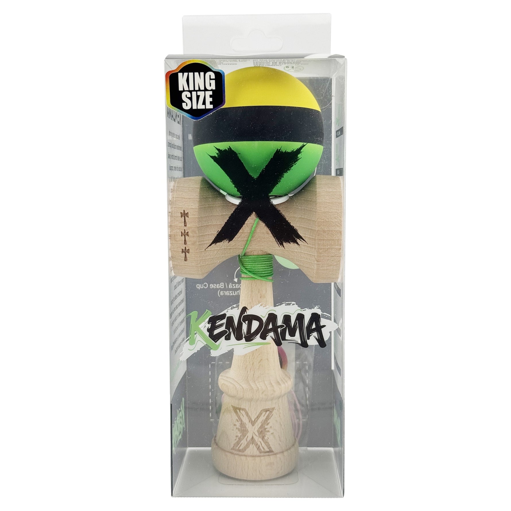 Kendama X Originala, Profesionala, Flippy, Cupe Mari KING SIZE V3, Rubber Grip, Gaura in Baza, Rulment Metalic, din
