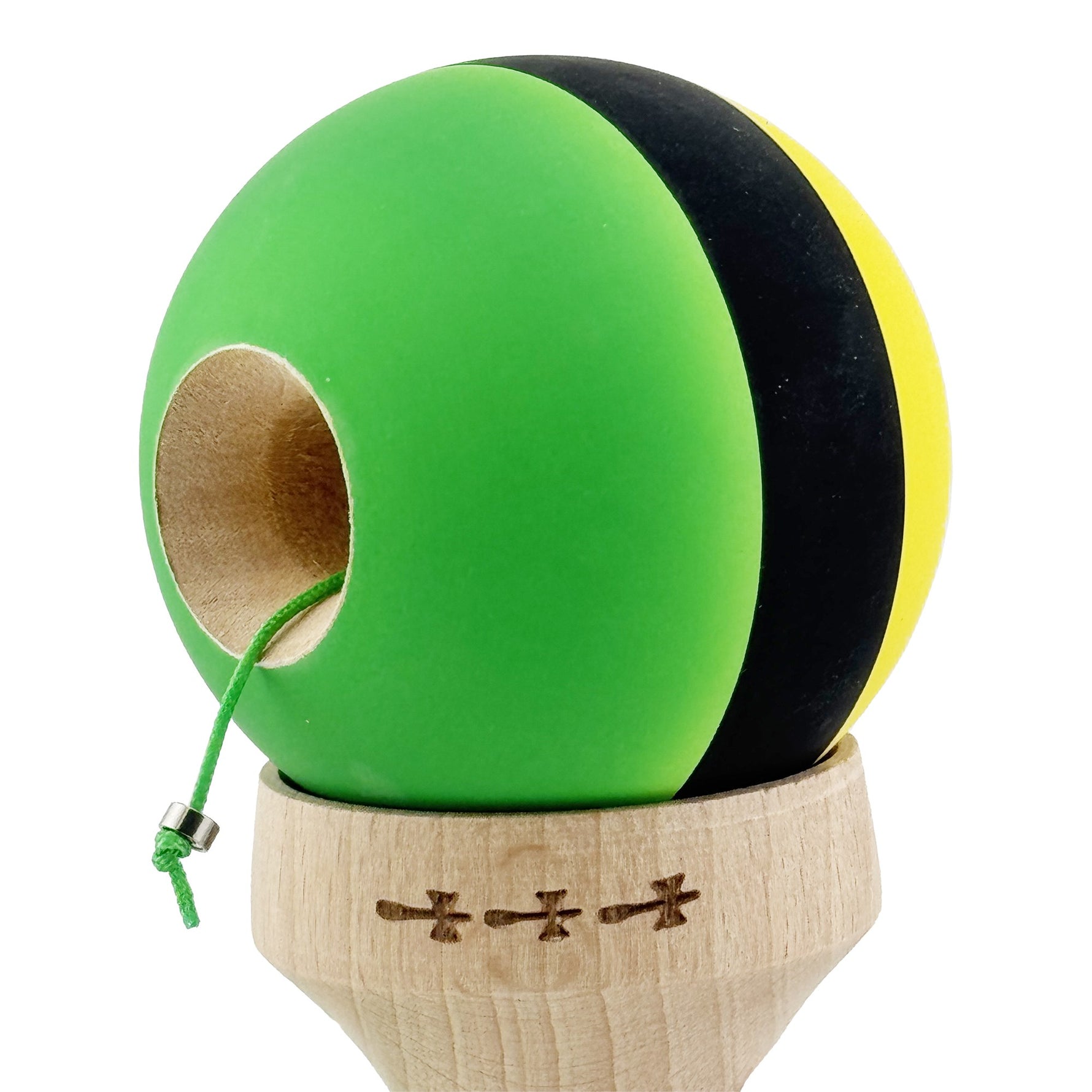 Kendama X Originala, Profesionala, Flippy, Cupe Mari KING SIZE V3, Rubber Grip, Gaura in Baza, Rulment Metalic, din