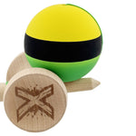 Kendama X Originala, Profesionala, Flippy, Cupe Mari KING SIZE V3, Rubber Grip, Gaura in Baza, Rulment Metalic, din