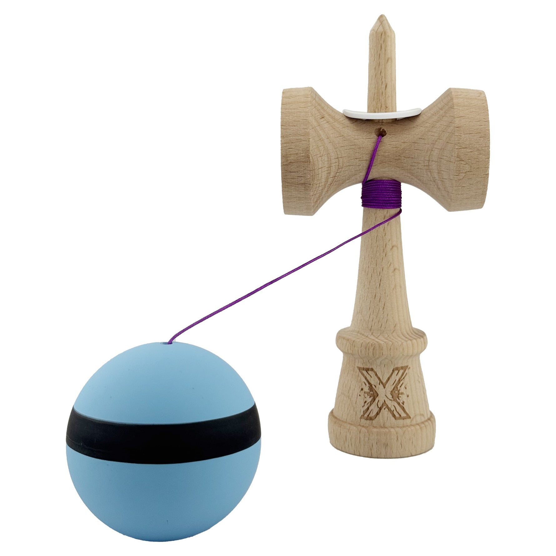 Kendama X Originala, Profesionala, Flippy, Cupe Mari KING SIZE V3, Rubber Grip, Gaura in Baza, Rulment Metalic, din