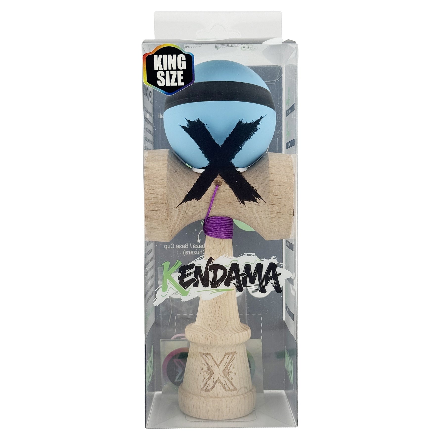 Kendama X Originala, Profesionala, Flippy, Cupe Mari KING SIZE V3, Rubber Grip, Gaura in Baza, Rulment Metalic, din
