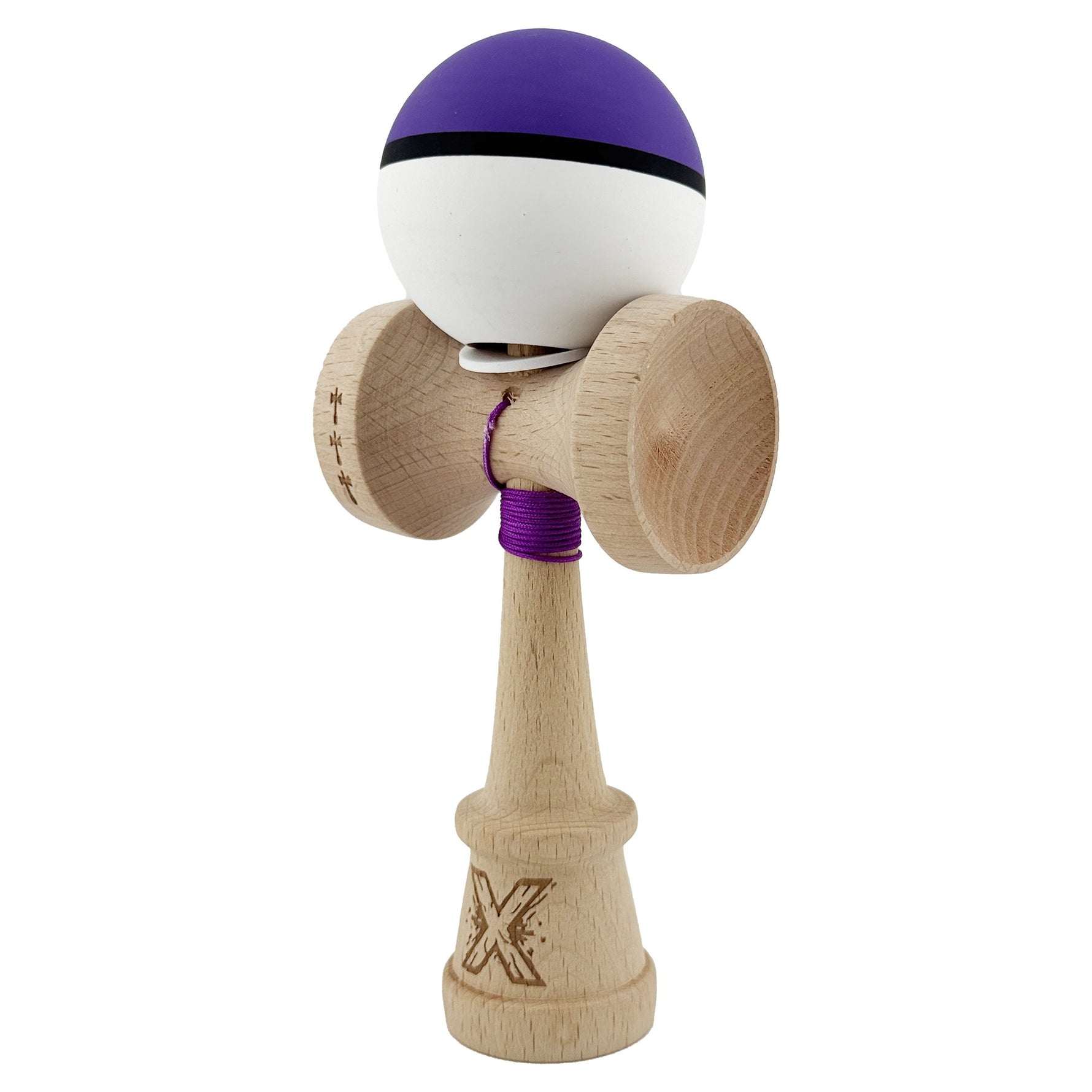 Kendama X Originala, Profesionala, Flippy, Cupe Mari KING SIZE V3, Rubber Grip, Gaura in Baza, Rulment Metalic, din