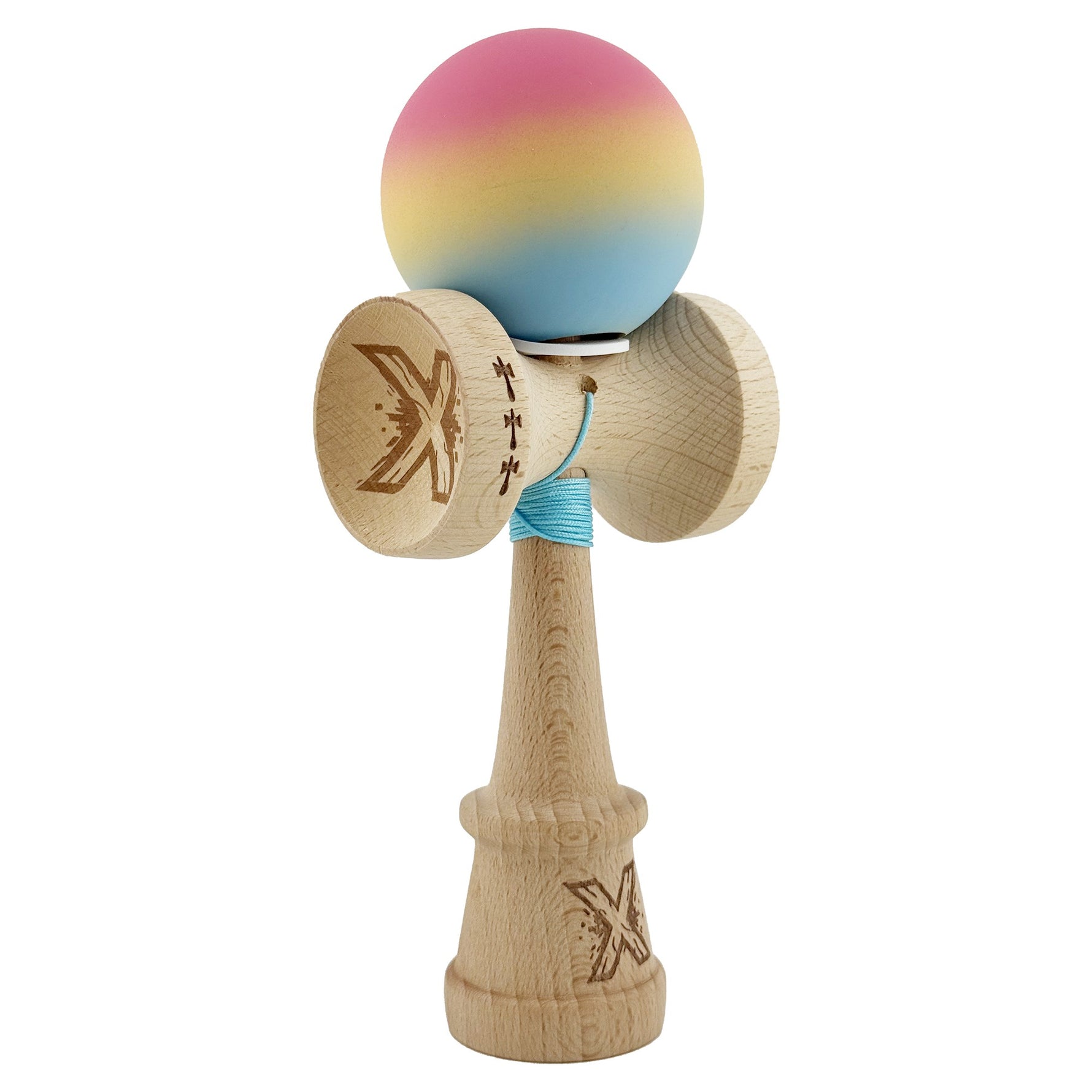 Kendama X Originala, Profesionala, Flippy, Cupe Mari KING SIZE V3, Rubber Grip, Gaura in Baza, Rulment Metalic, din