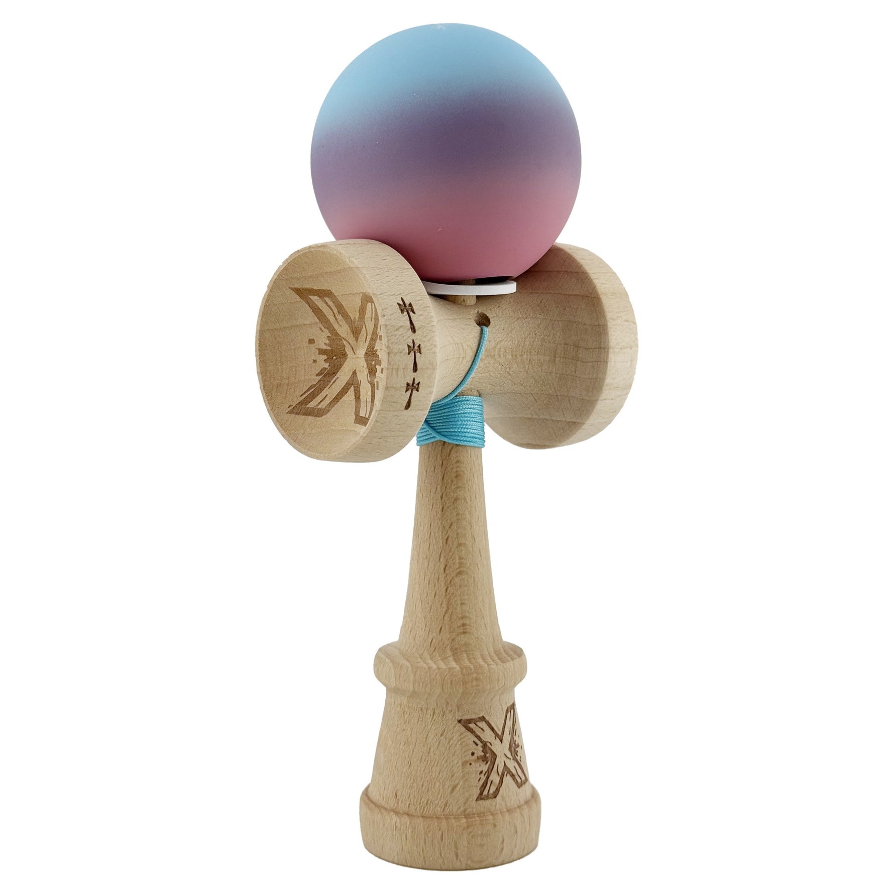 Kendama X Originala, Profesionala, Flippy, Cupe Mari KING SIZE V3, Rubber Grip, Gaura in Baza, Rulment Metalic, din