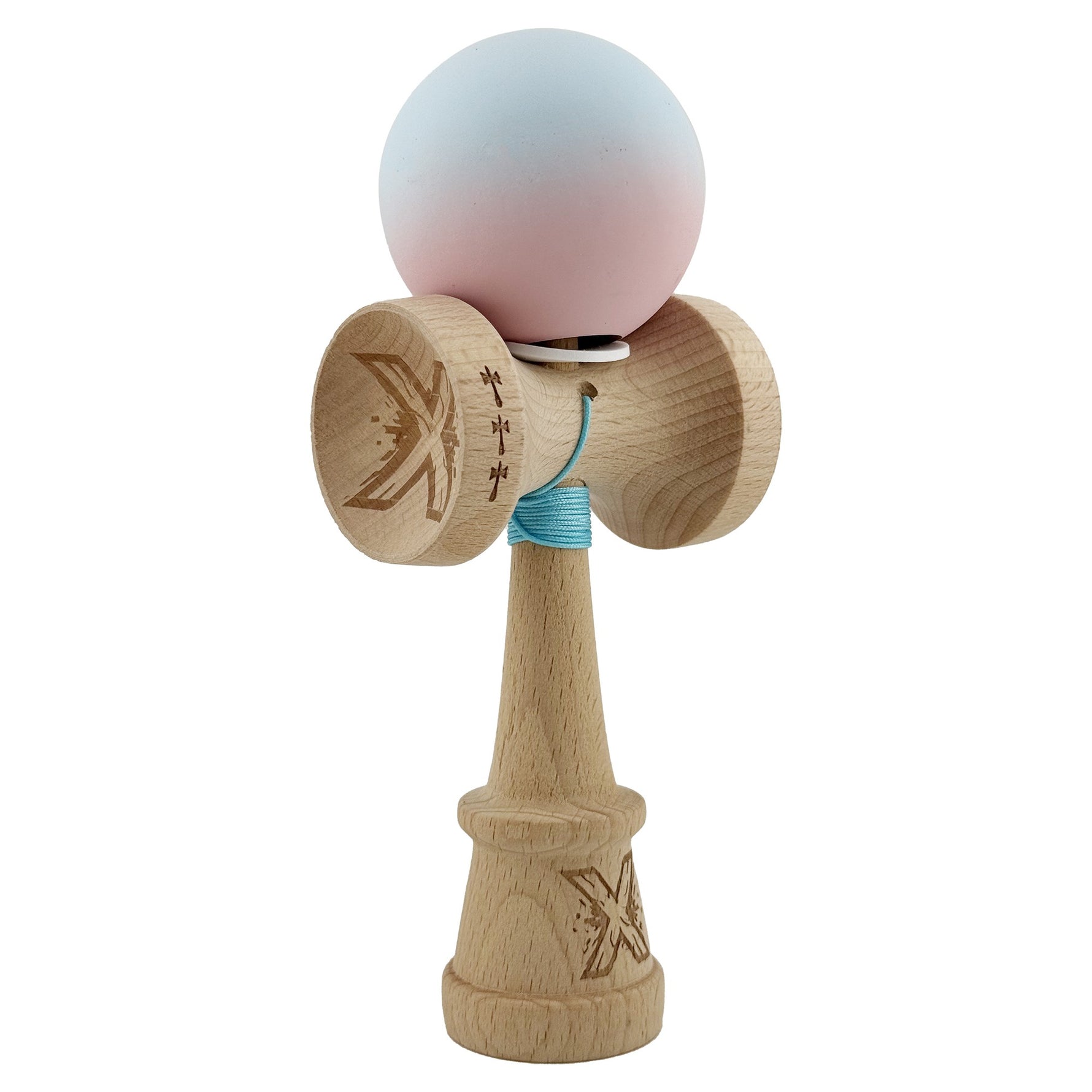 Kendama X Originala, Profesionala, Flippy, Cupe Mari KING SIZE V3, Rubber Grip, Gaura in Baza, Rulment Metalic, din