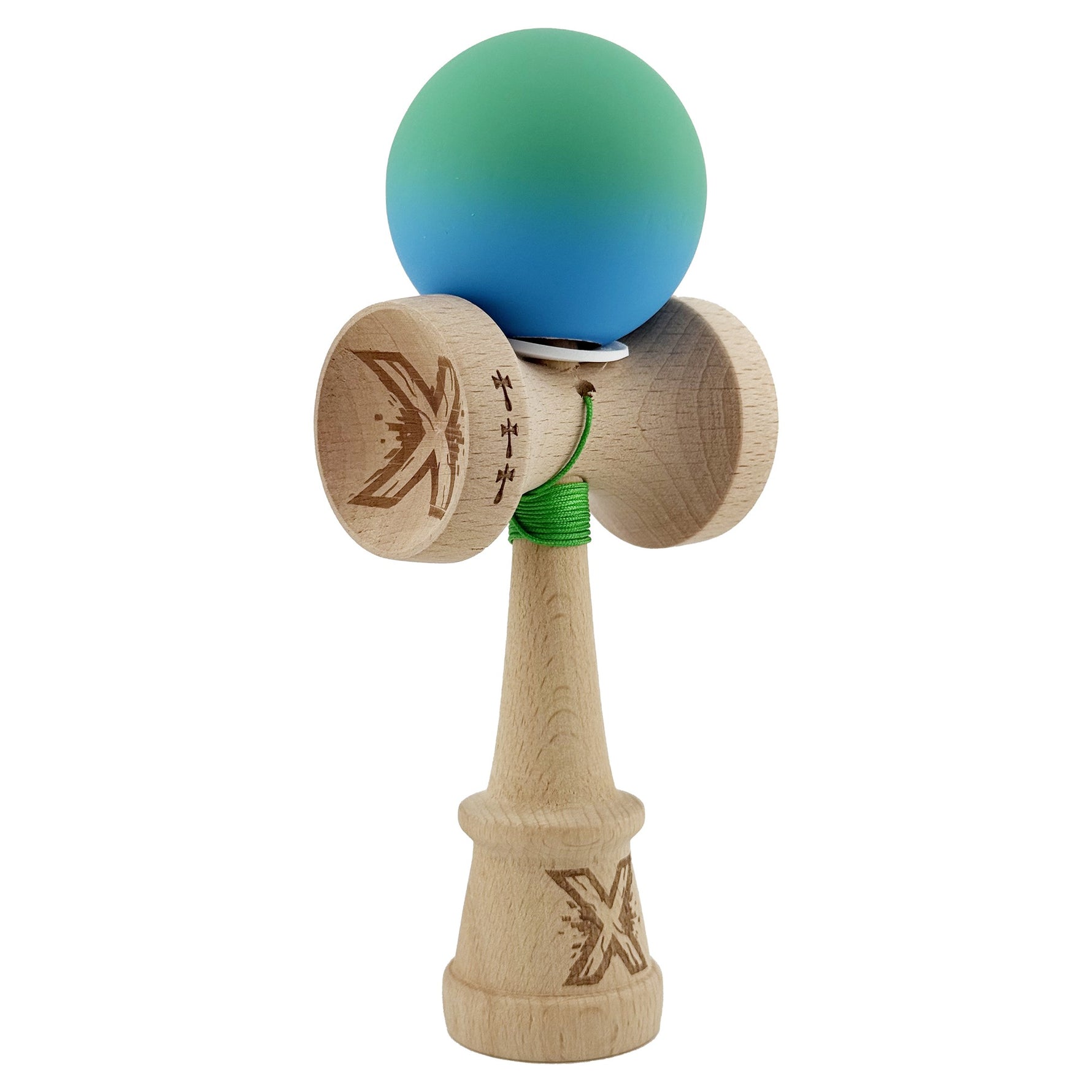Kendama X Originala, Profesionala, Flippy, Cupe Mari KING SIZE V3, Rubber Grip, Gaura in Baza, Rulment Metalic, din