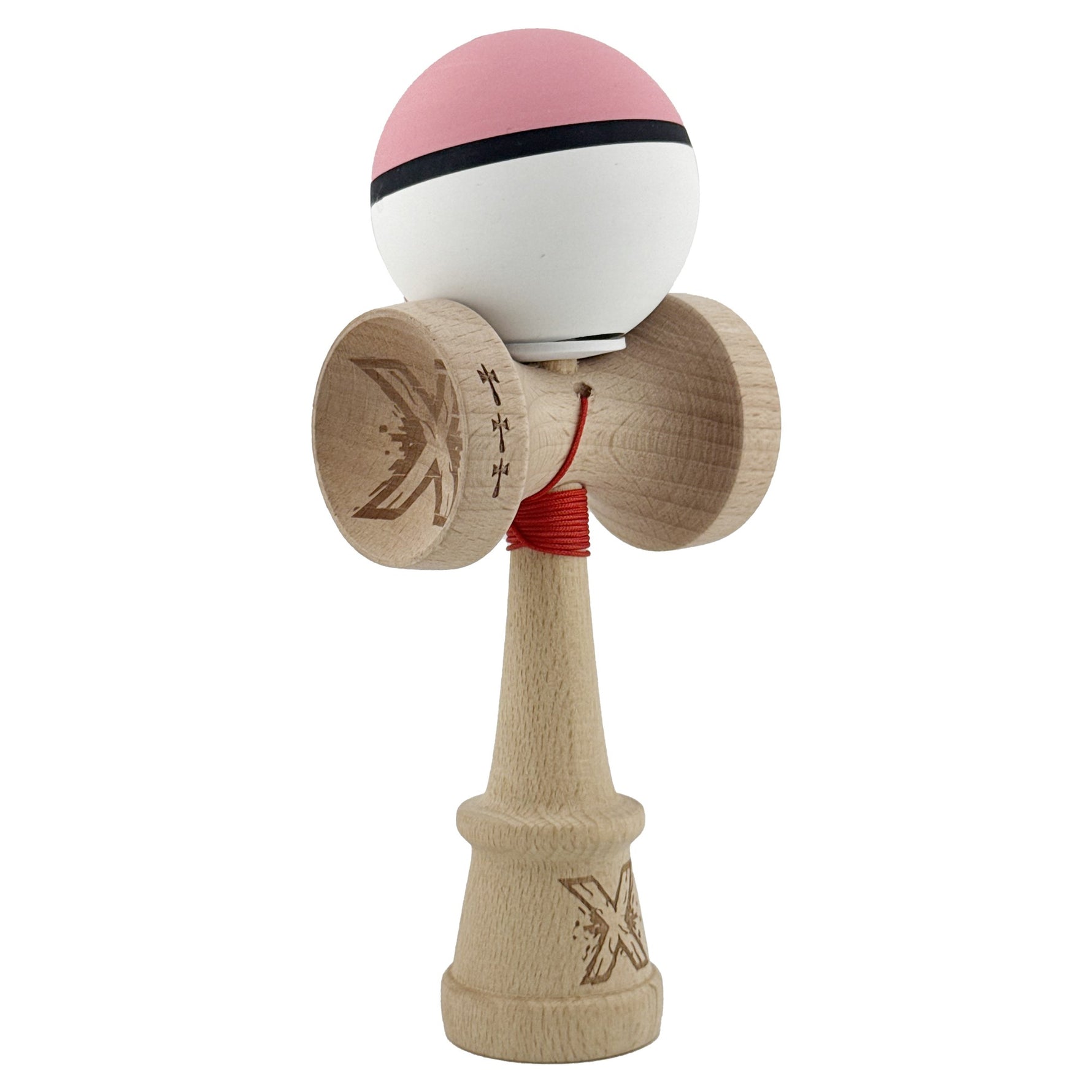 Kendama X Originala, Profesionala, Flippy, Cupe Mari KING SIZE V3, Rubber Grip, Gaura in Baza, Rulment Metalic, din