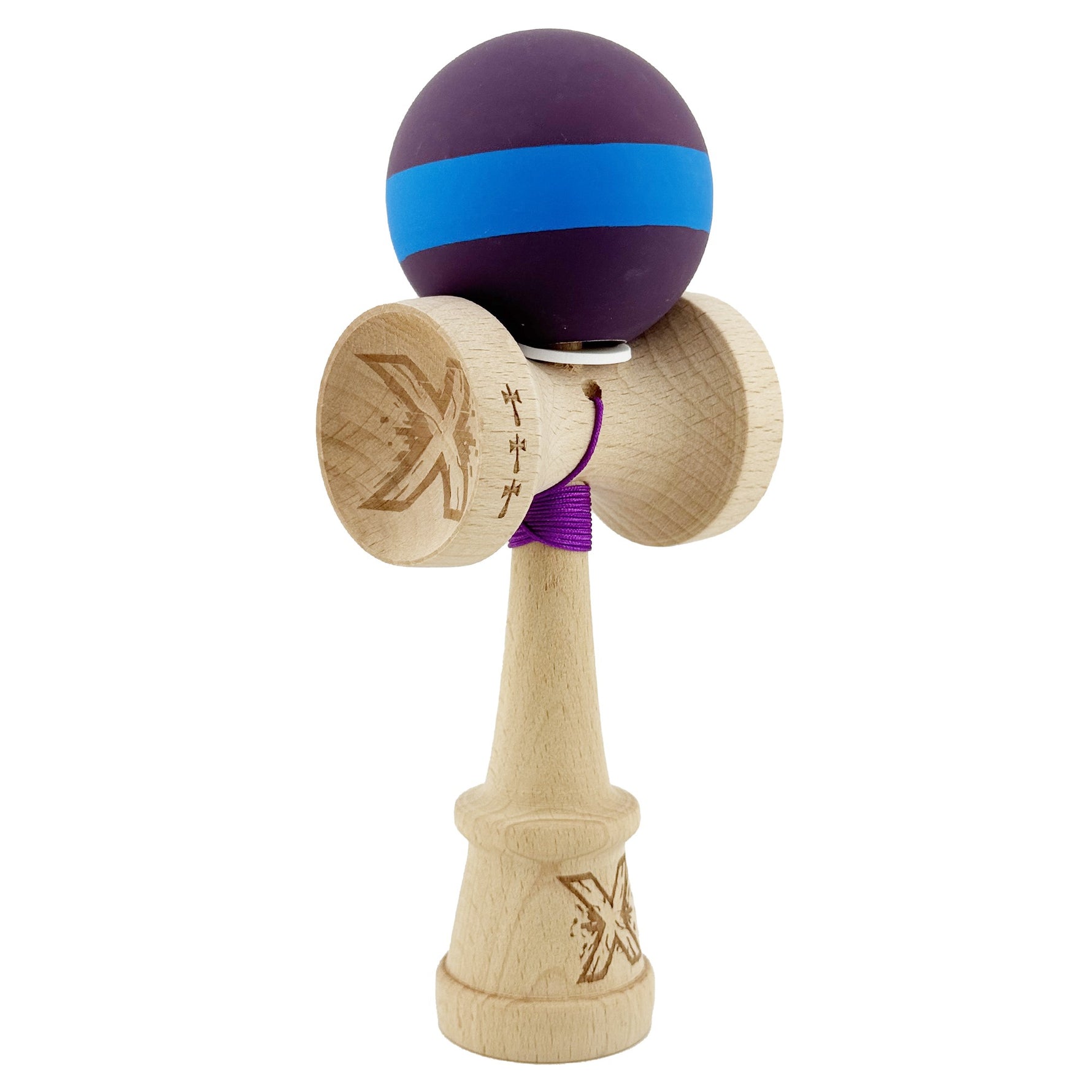 Kendama X Originala, Profesionala, Flippy, Cupe Mari KING SIZE V3, Rubber Grip, Gaura in Baza, Rulment Metalic, din