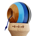 Kendama X Originala, Profesionala, Flippy, SATURN Blue Planet, Super Sticky cu Cupe Mari KING SIZE V3, Gaura in Baza,