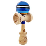 Kendama X Originala, Profesionala, Flippy, SATURN Blue Planet, Super Sticky cu Cupe Mari KING SIZE V3, Gaura in Baza,