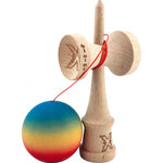 Kendama X Originala, Profesionala, Flippy, Big Cups V2, Rubber Grip cu Cupe Mari, Rulment Metalic cu Ata 55 cm,