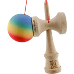 Kendama X Originala, Profesionala, Flippy, Big Cups V2, Rubber Grip cu Cupe Mari, Rulment Metalic cu Ata 55 cm,