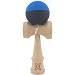Kendama X Originala, Profesionala, Flippy, din Lemn, Rubber Grip, 18 cm, Albastru/Negru
