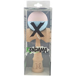 Kendama X Originala, Profesionala, Flippy, din lemn, Rubber Grip, 18 cm, Roz/Albastru