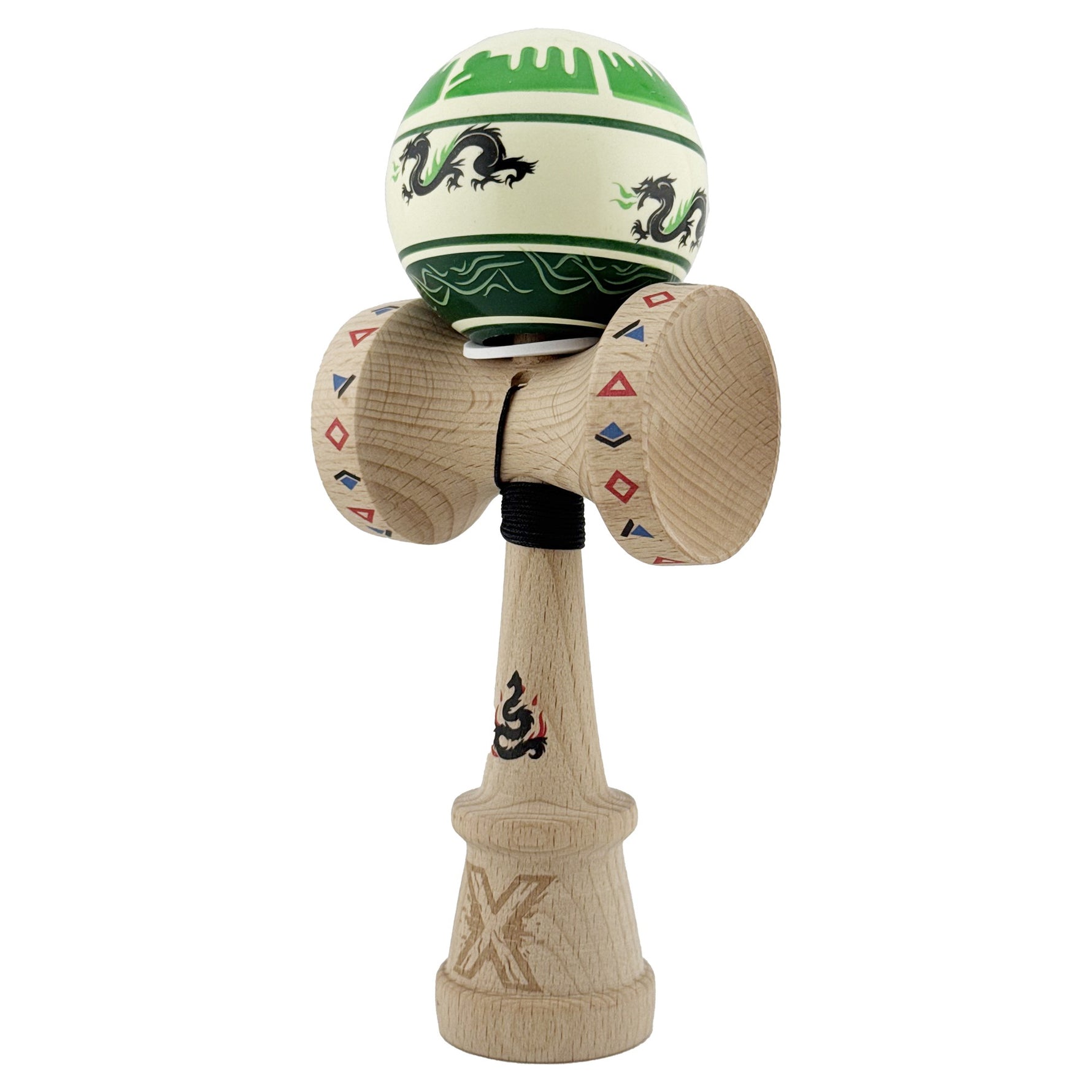 Kendama X Originala, Profesionala, Flippy, DRAGON Series, Super Sticky cu Cupe Mari King Size V3, Rulment Metalic si