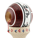 Kendama X Originala, Profesionala, Flippy, DRAGON Series, Super Sticky cu Cupe Mari King Size V3, Rulment Metalic si