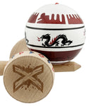 Kendama X Originala, Profesionala, Flippy, DRAGON Series, Super Sticky cu Cupe Mari King Size V3, Rulment Metalic si