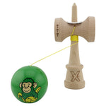 Kendama X Originala, Profesionala, Flippy, Green Monkey, Super Sticky cu Cupe Mari King Size V3, Rulment Metalic si