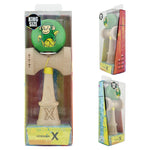 Kendama X Originala, Profesionala, Flippy, Green Monkey, Super Sticky cu Cupe Mari King Size V3, Rulment Metalic si