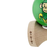 Kendama X Originala, Profesionala, Flippy, Green Monkey, Super Sticky cu Cupe Mari King Size V3, Rulment Metalic si