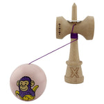 Kendama X Originala, Profesionala, Flippy, Violet Monkey, Super Sticky cu Cupe Mari King Size V3, Rulment Metalic si
