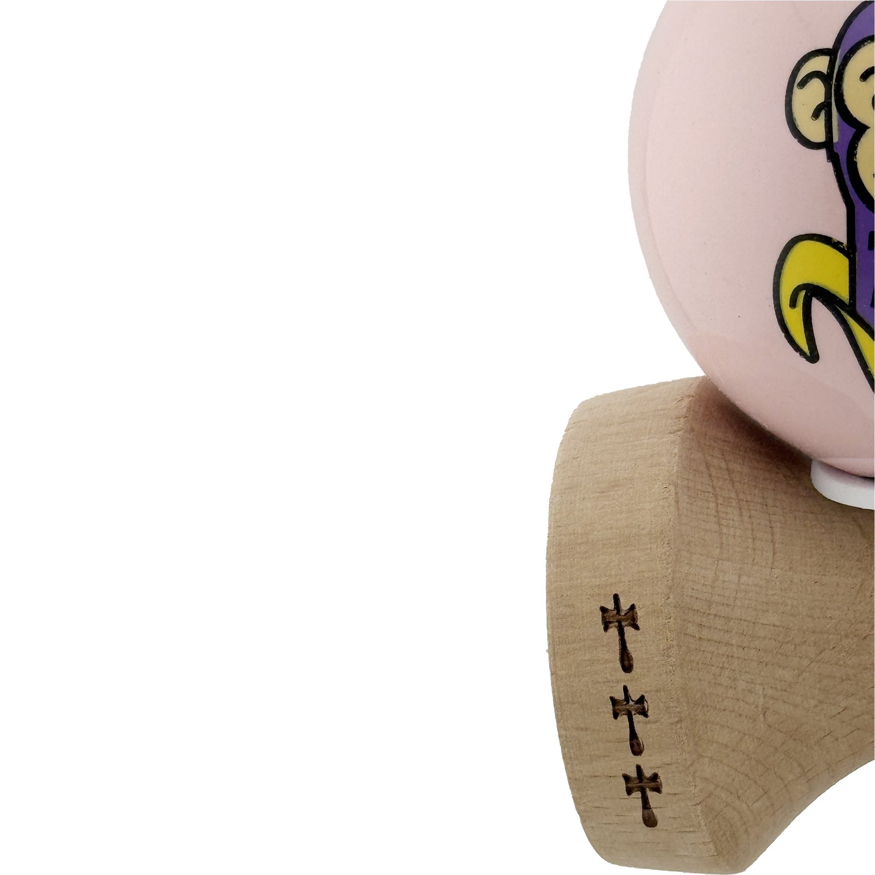 Kendama X Originala, Profesionala, Flippy, Violet Monkey, Super Sticky cu Cupe Mari King Size V3, Rulment Metalic si