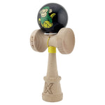 Kendama X Originala, Profesionala, Flippy, Green Monkey, Super Sticky cu Cupe Mari King Size V3, Rulment Metalic si