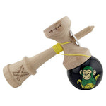 Kendama X Originala, Profesionala, Flippy, Green Monkey, Super Sticky cu Cupe Mari King Size V3, Rulment Metalic si