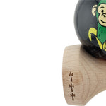 Kendama X Originala, Profesionala, Flippy, Green Monkey, Super Sticky cu Cupe Mari King Size V3, Rulment Metalic si
