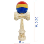Kendama X Originala, Profesionala, Flippy, Inaltime 52 cm, SUPER BIG cu Cupe KING SIZE, Bila Super Sticky, Diametrul 17