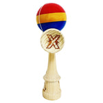 Kendama X Originala, Profesionala, Flippy, Inaltime 52 cm, SUPER BIG cu Cupe KING SIZE, Bila Super Sticky, Diametrul 17