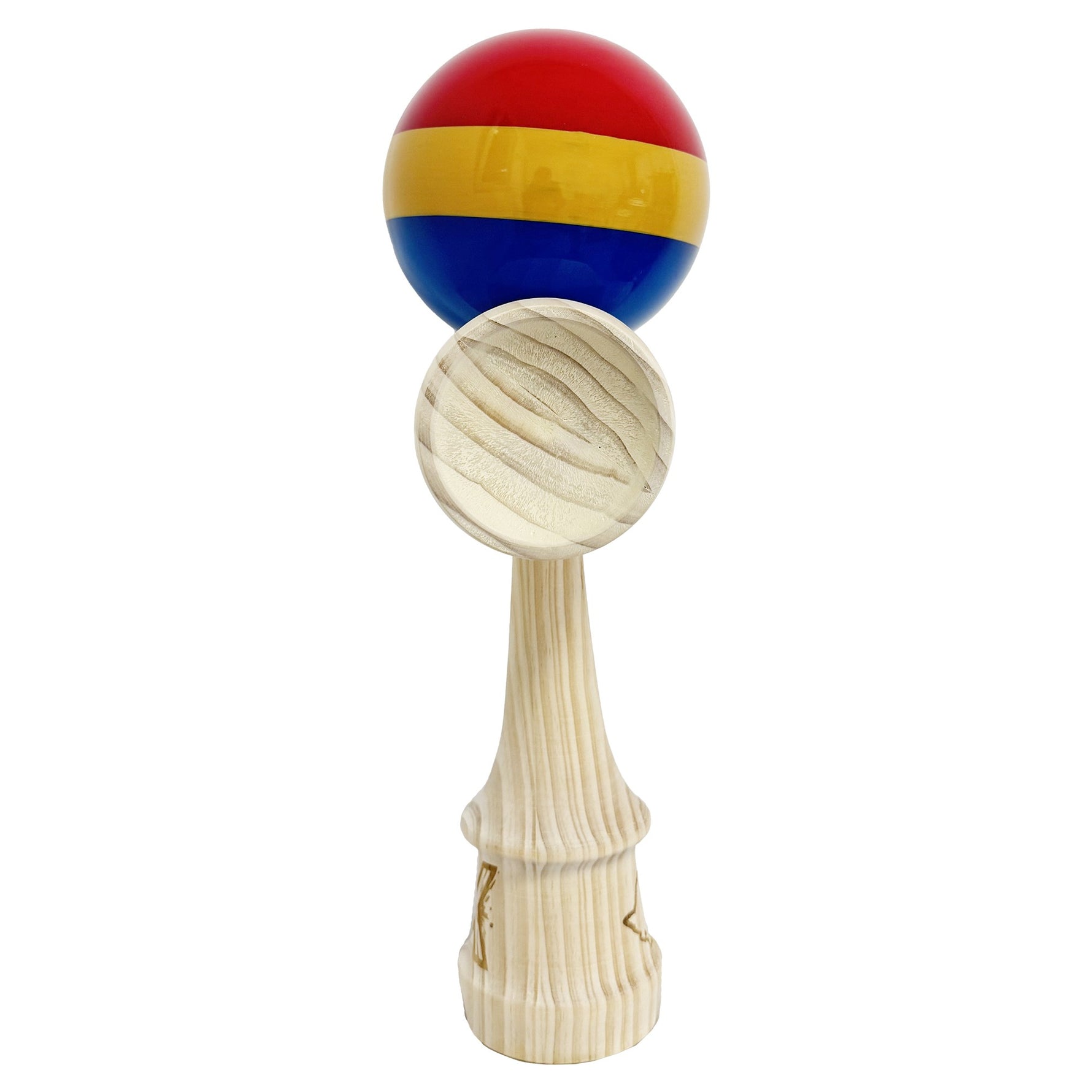 Kendama X Originala, Profesionala, Flippy, Inaltime 52 cm, SUPER BIG cu Cupe KING SIZE, Bila Super Sticky, Diametrul 17