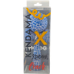 Kendama X Originala, Profesionala, Flippy, Kendama Cracked, din Lemn – 18 cm, Crack Albastru/Alb