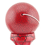 Kendama X Originala, Profesionala, Flippy, Kendama Cracked, din Lemn, 18 cm, Rosu/Negru