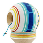 Kendama X Originala, Profesionala, Flippy, MOUNTAINS, Model Anti Skid cu Cupe Mari KING SIZE V3, Gaura in Baza, Rulment