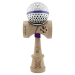 Kendama X Originala, Profesionala, Flippy, RAINDROPS, Super Sticky cu Cupe Mari KING SIZE V3, Gaura in Baza, Rulment