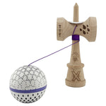 Kendama X Originala, Profesionala, Flippy, RAINDROPS, Super Sticky cu Cupe Mari KING SIZE V3, Gaura in Baza, Rulment
