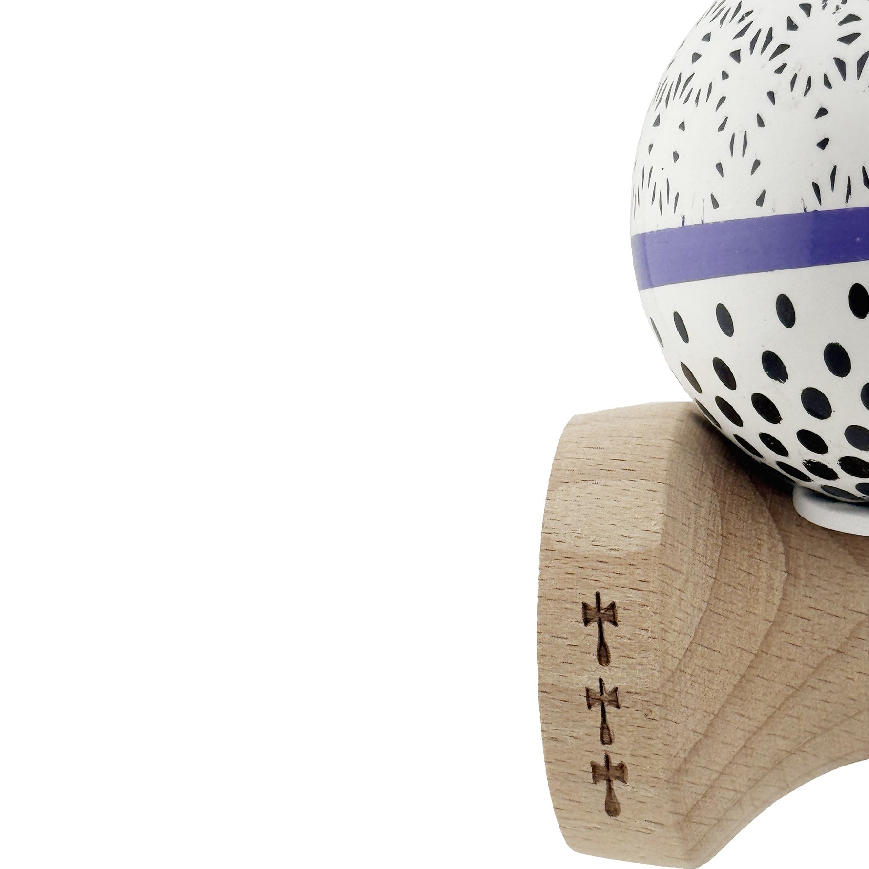 Kendama X Originala, Profesionala, Flippy, RAINDROPS, Super Sticky cu Cupe Mari KING SIZE V3, Gaura in Baza, Rulment