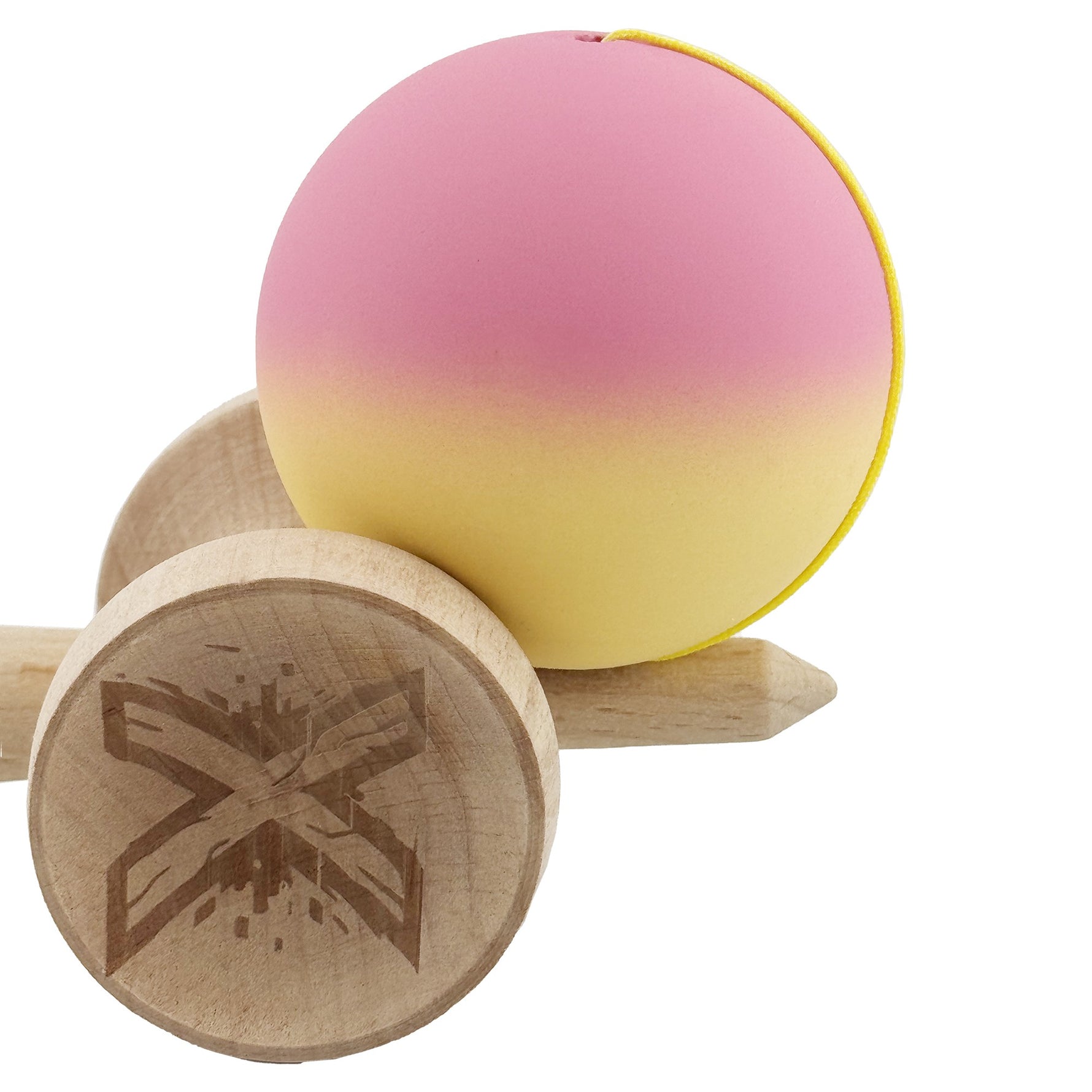 Kendama X Originala, Profesionala, Flippy, Rubber Grip, Cupe Mari KING SIZE V3, Gaura in Baza, Rulment Metalic, din