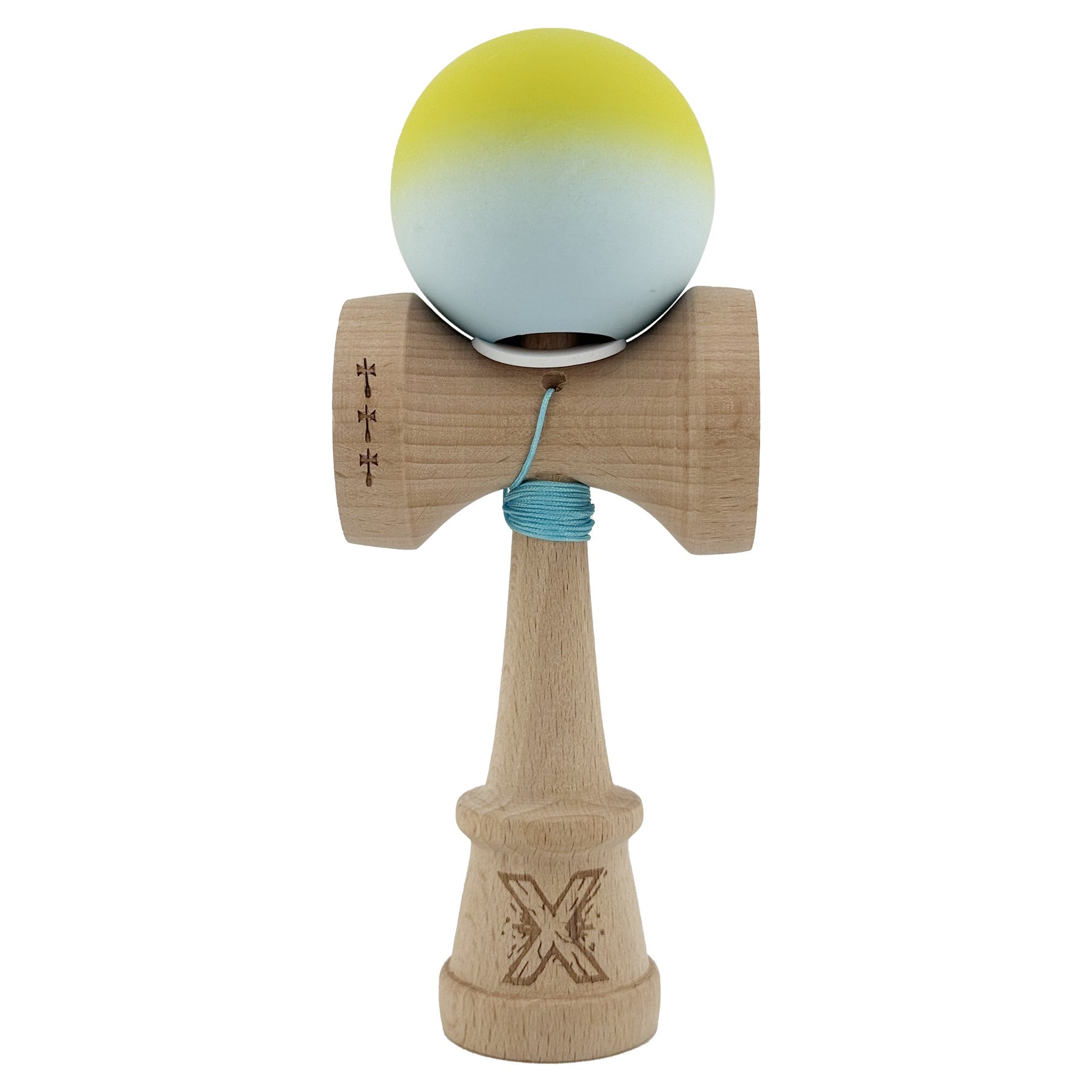 Kendama X Originala, Profesionala, Flippy, Rubber Grip, Cupe Mari KING SIZE V3, Gaura in Baza, Rulment Metalic, din