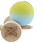 Kendama X Originala, Profesionala, Flippy, Rubber Grip, Cupe Mari KING SIZE V3, Gaura in Baza, Rulment Metalic, din